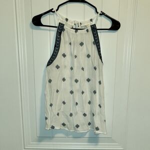 Blu Pepper White and Black Patterned Blouse